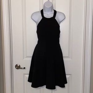 Black bow back dress